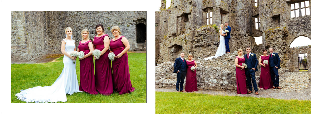 Fun Wedding party Roscommon Castle Wedding Photos