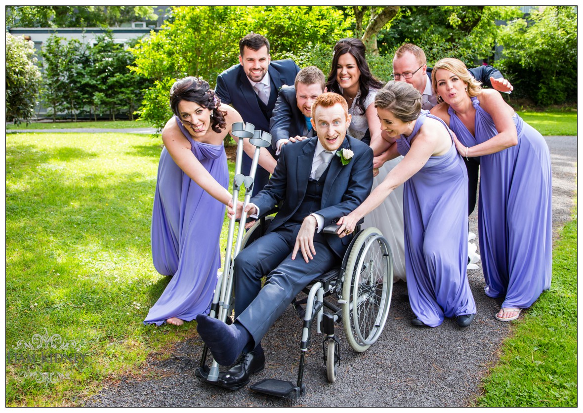 Sport injury didn't ruin the fun in this Galway wedding