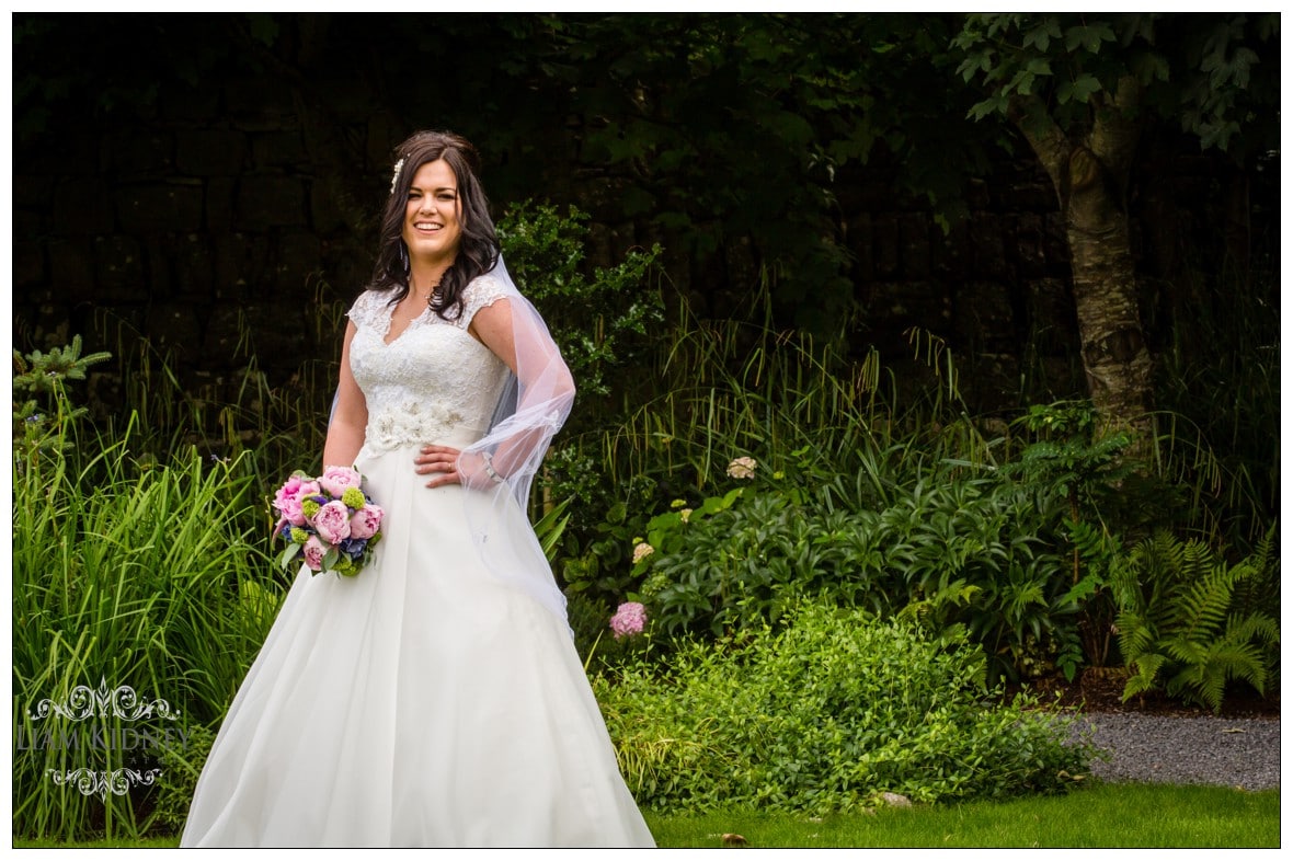 Beautiful Galway Bride Elaine in Salthill park