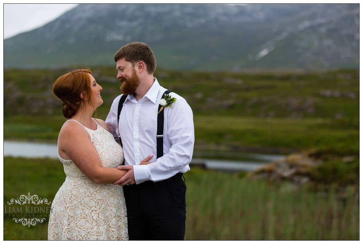 Melanie and Greg are totally relaxed after their Irish Destination wedding in Connemara