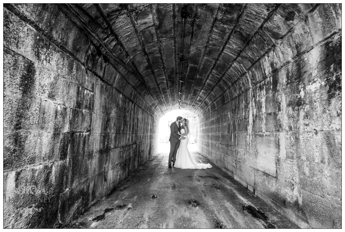 Sarah and Torin in their "Tunnel of Love!"