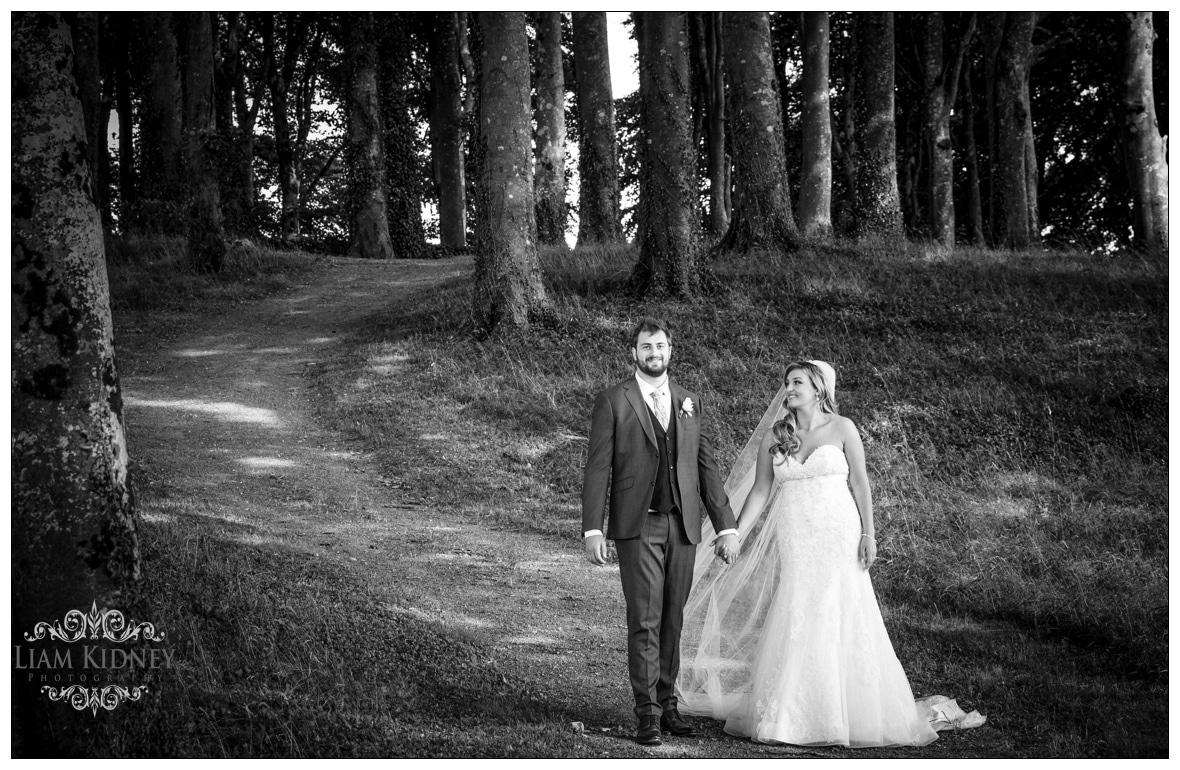 Sarah And Torin enjoying their walk in Glasson Country House Hotel Wedding