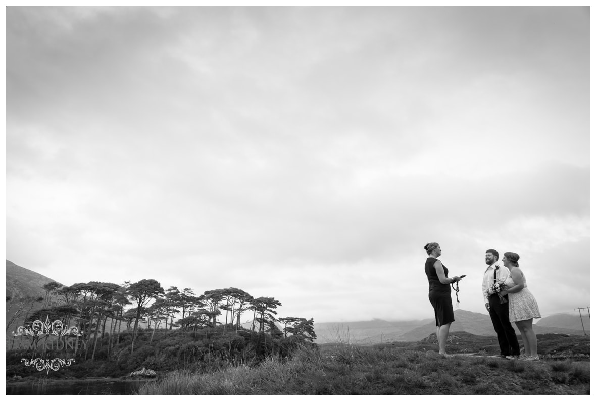 The Roving Rev was the Wedding Celebrant for the Destination Wedding in Connemara, Co. Galway 