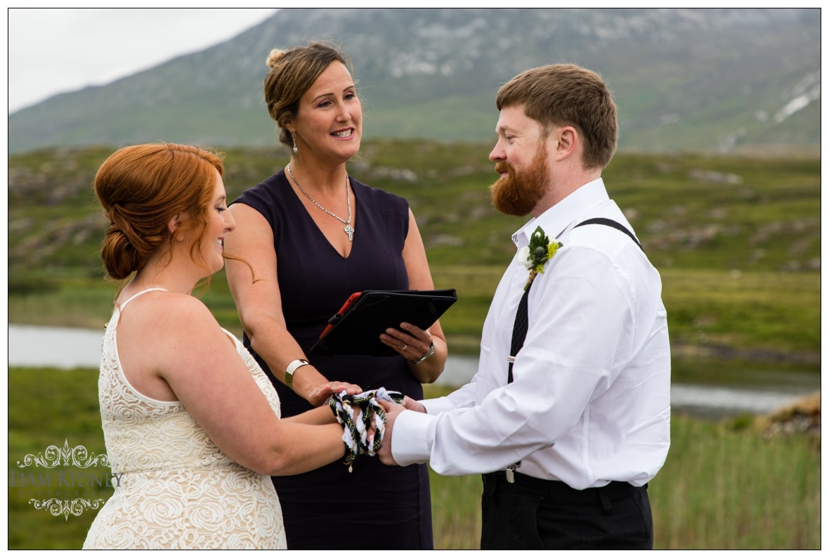 The Roving Rev performing a wedding ceremony in Connemara, Co. Galway 