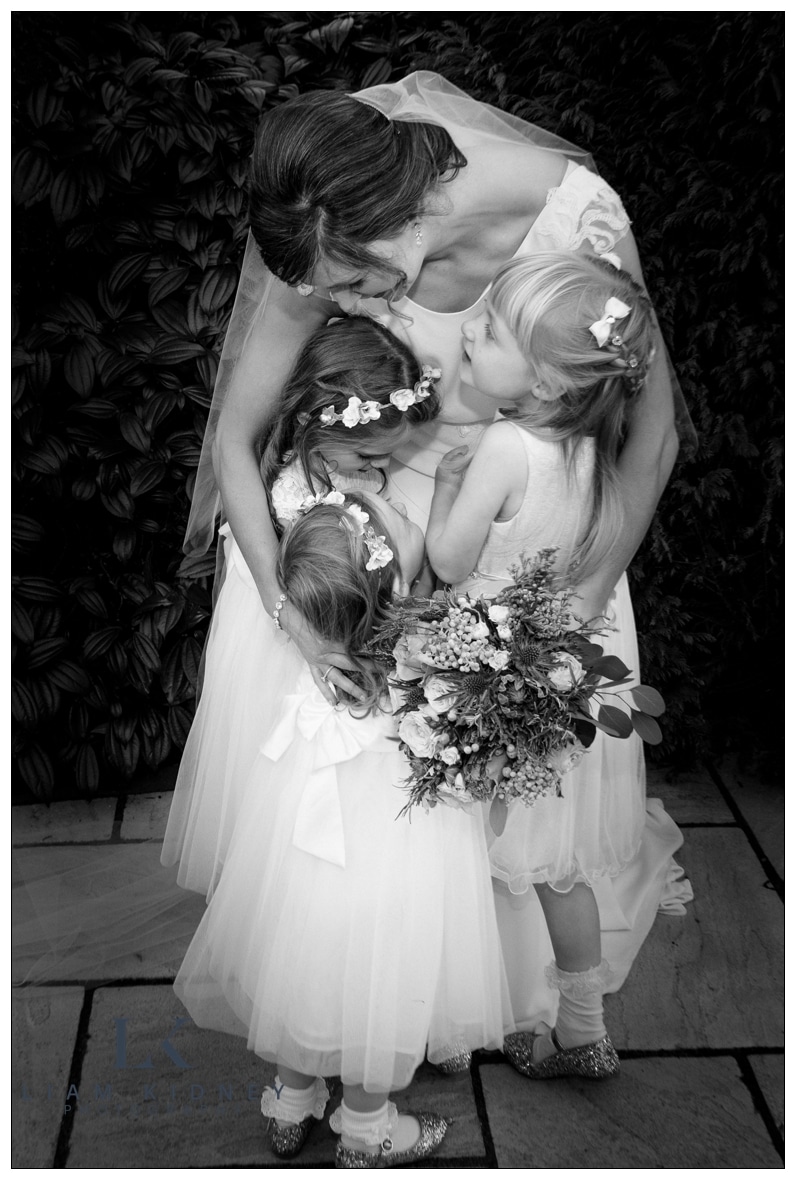 Irish Flower Girls photographed at their wedding